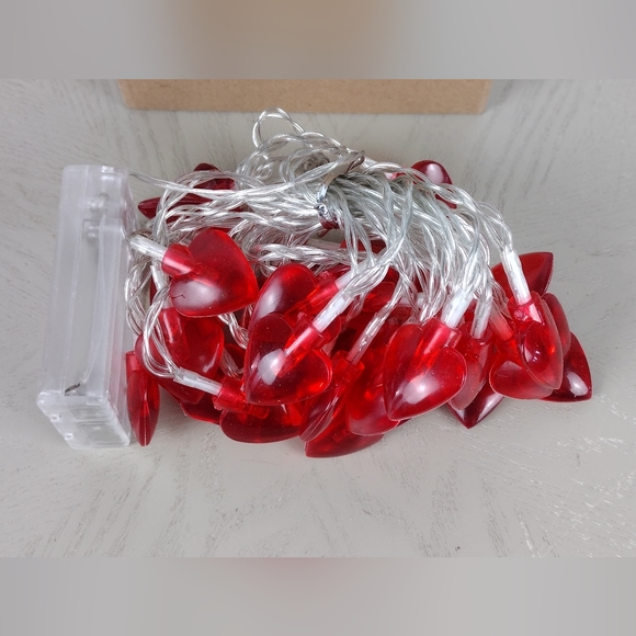 Red Hearts String Lights - Picture 2 of 4